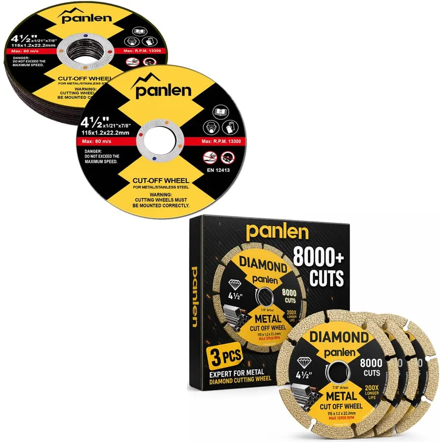 10 Pack Abrasive Cut Off Wheels and 3 Pack Diamond Cutting Wheels