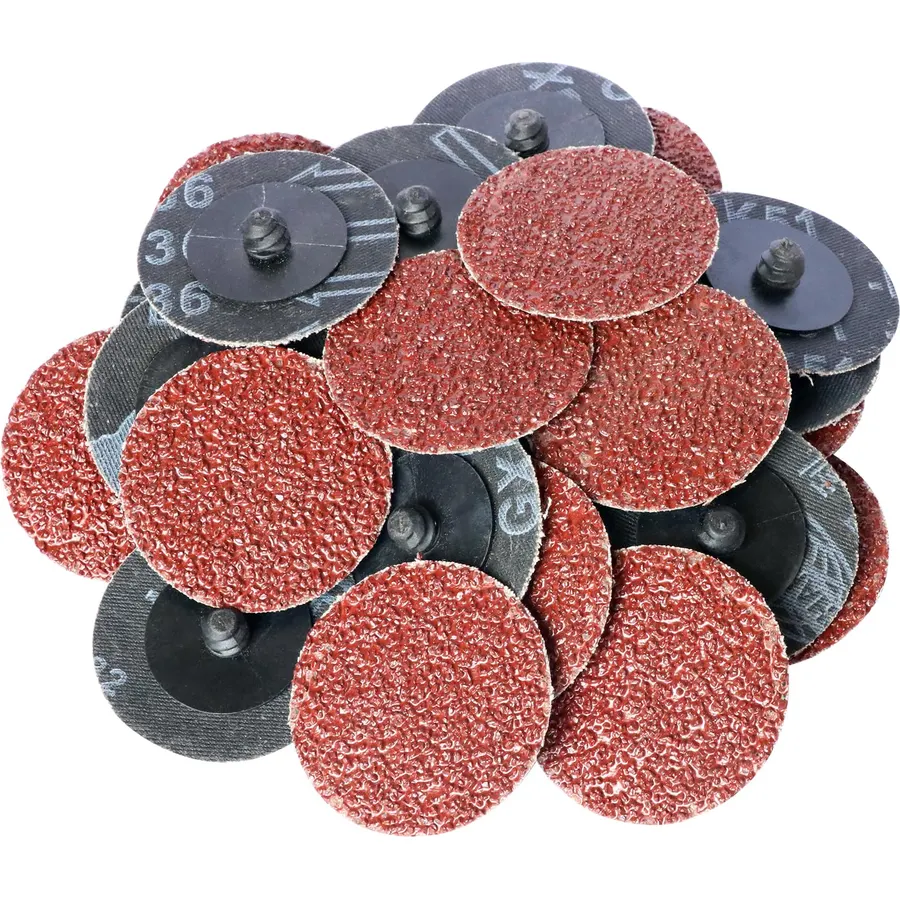 100Pcs 2" inch Sanding Disc Surface Conditioning Quick Change Disc R-Type Sandpaper Grinding Pad Abrasive Disc (36)