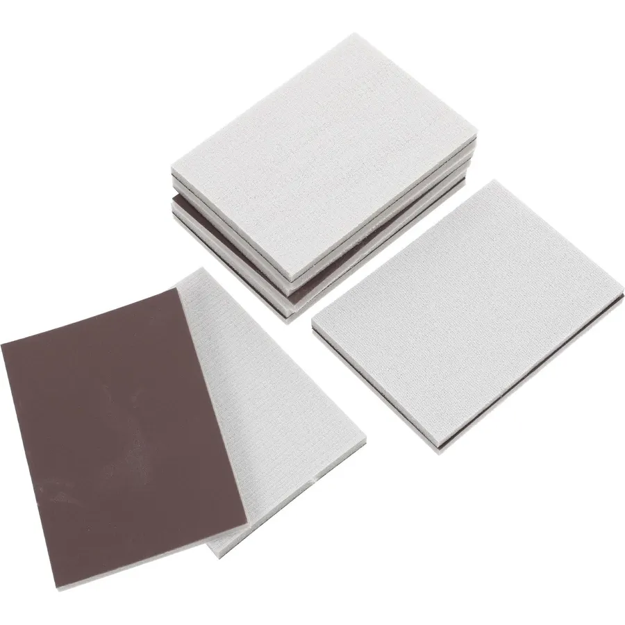 10pcs Brown 2000 Grit Emery Sponge Sanding Block