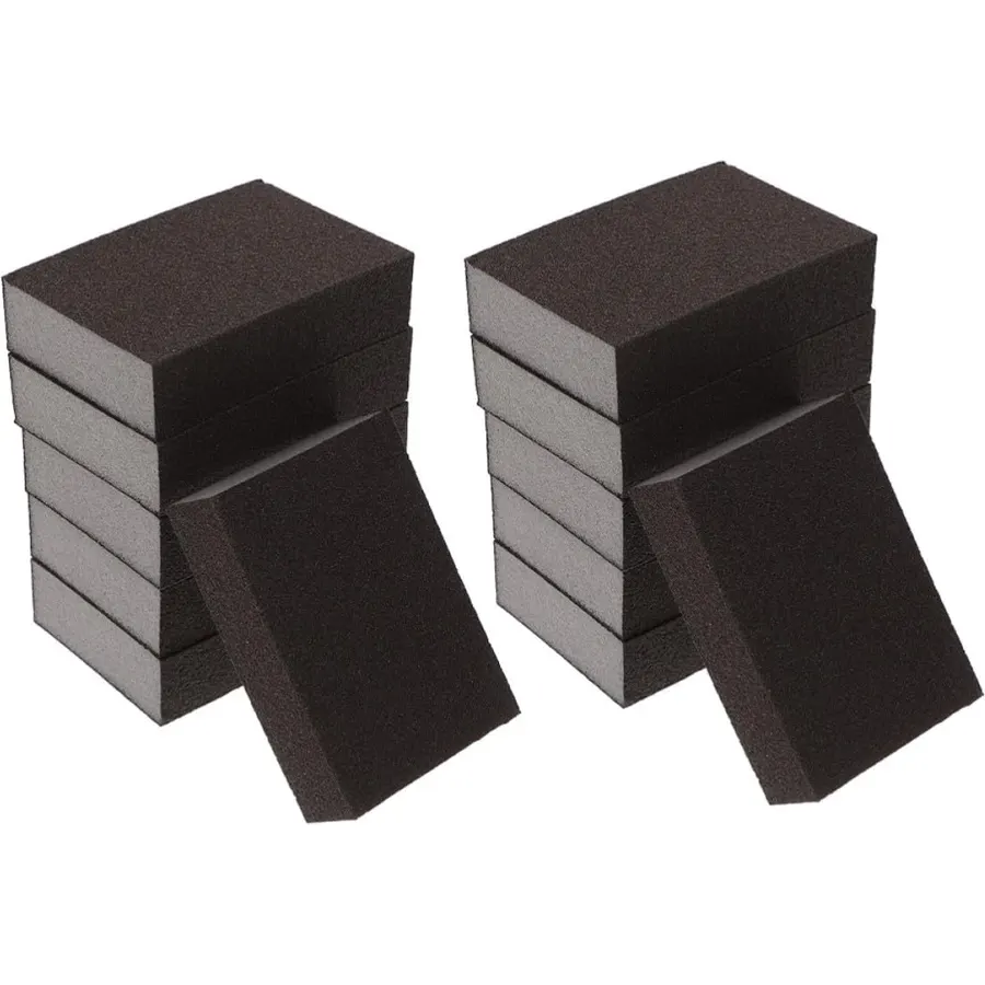 12pcs 320-400 Grit Sponge Sanding Block, Elastic Corundum Polishing