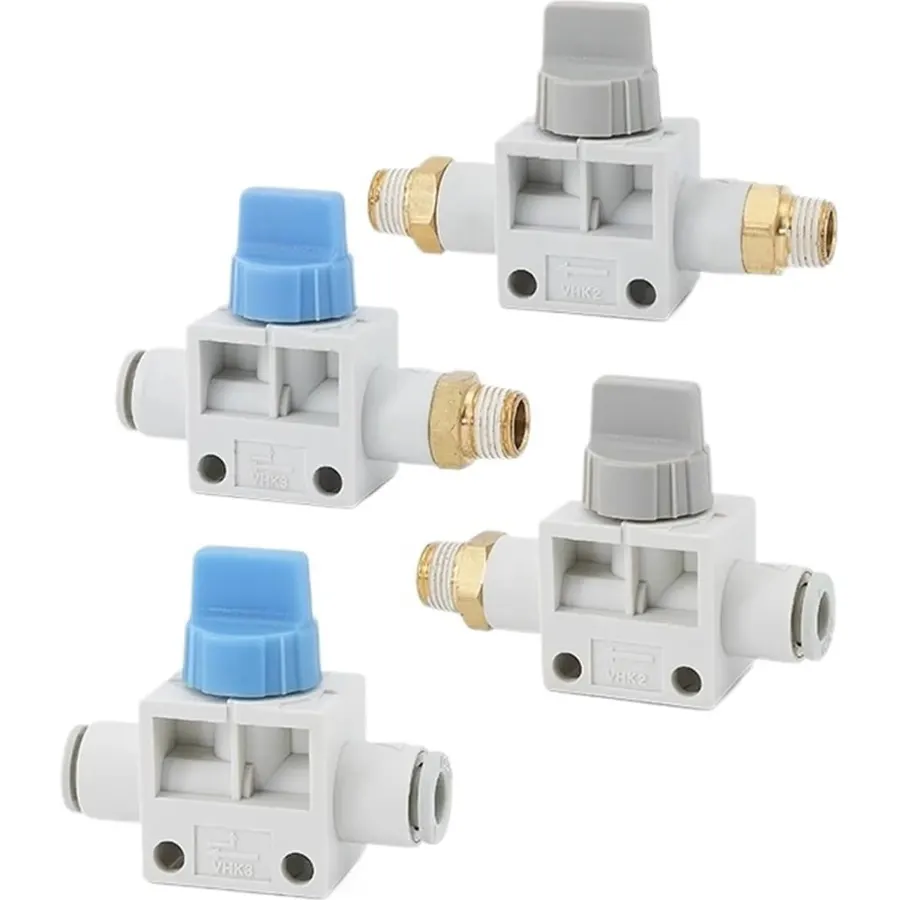 1pcs Type VHK Series VHK2 VHK3 with Exhaust One-Touch Fitting Pneumatic Accessories Switching Regulator Valve 4mm 6mm 8mm 10mm 12(VHK2-10F-10F)