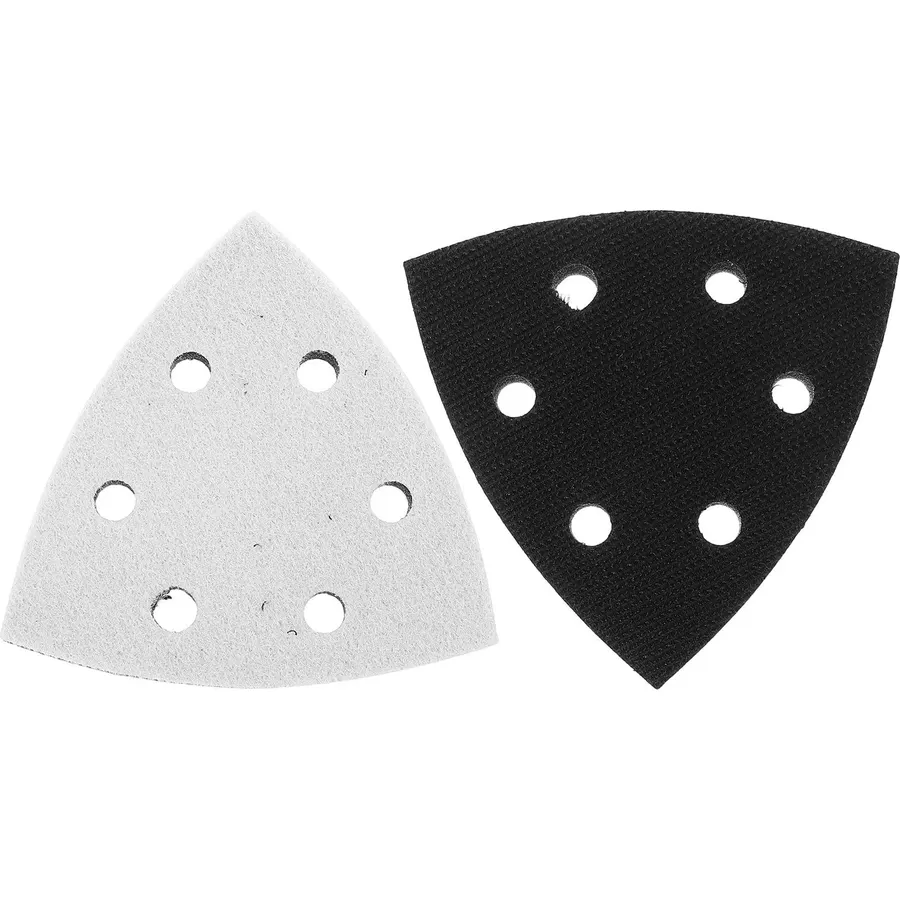 2pcs Triangle Mouse Sander Backing Pad, 6-Hole Sanding Interface