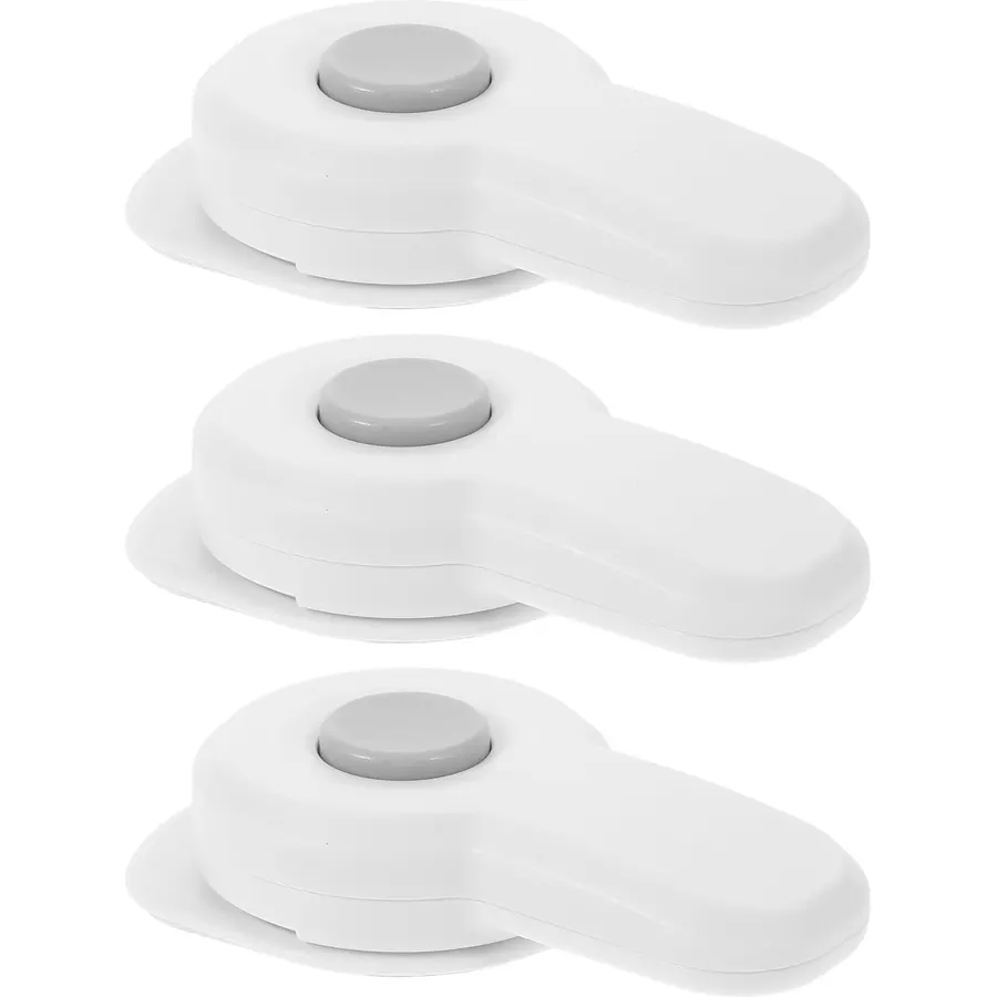 3pcs White Childproof Cabinet Lock Safety Latch Cabinets