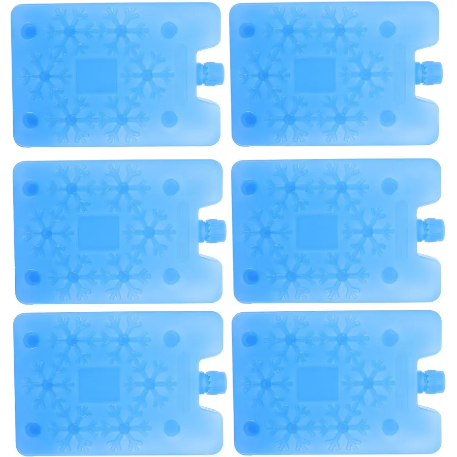 6pcs Reusable Cold Pack Ice Box and Outdoor Camping Meals