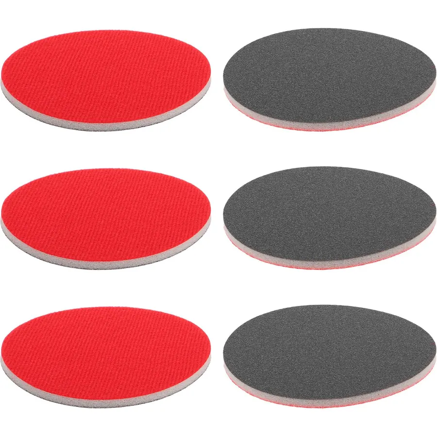 Abaodam 6pcs Bowling Ball Sanding Pads Red Reusable Surface Polishing Discs