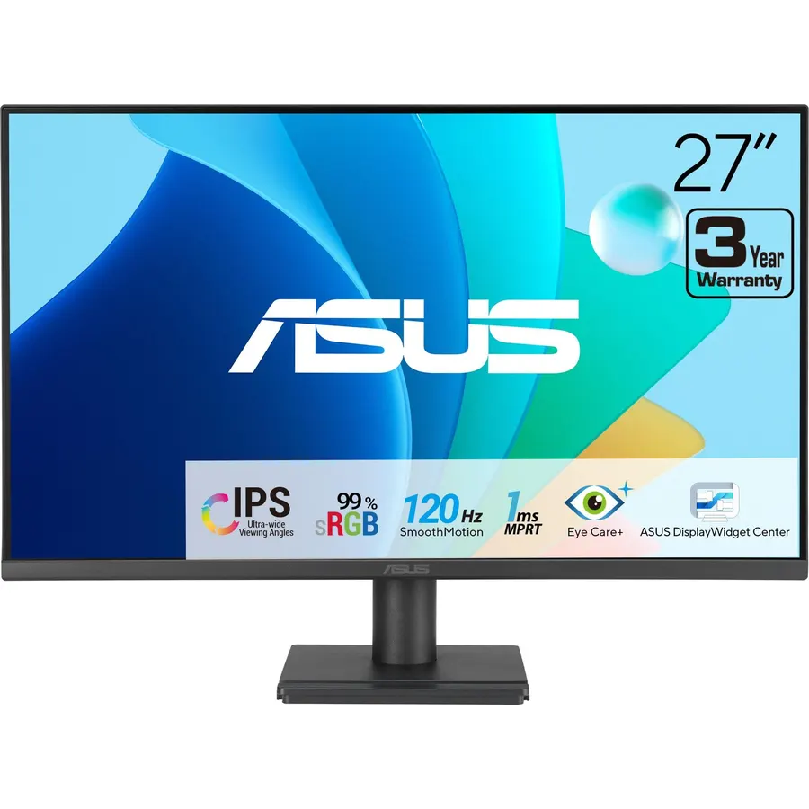 ASUS VA279HG 27 Inch 1080P 120Hz Eye Care Gaming Monitor, HDMI, VGA