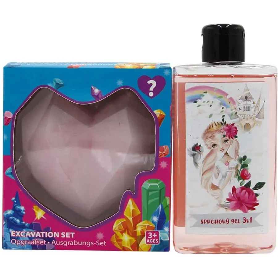 Bohemia Gifts Girls’ Gift Set Shower Gel & Heart Toy