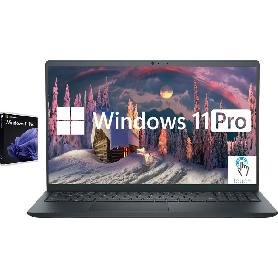 Dell Inspiron Touchscreen Laptop, 15.6 Business Student Laptop Computer, Windows 11 Pro Laptop 32GB RAM 1TB SSD, Intel i5-1155G7 Processor, Full HD IPS Display, Numeric Keypad, HDMI, Carbon Black