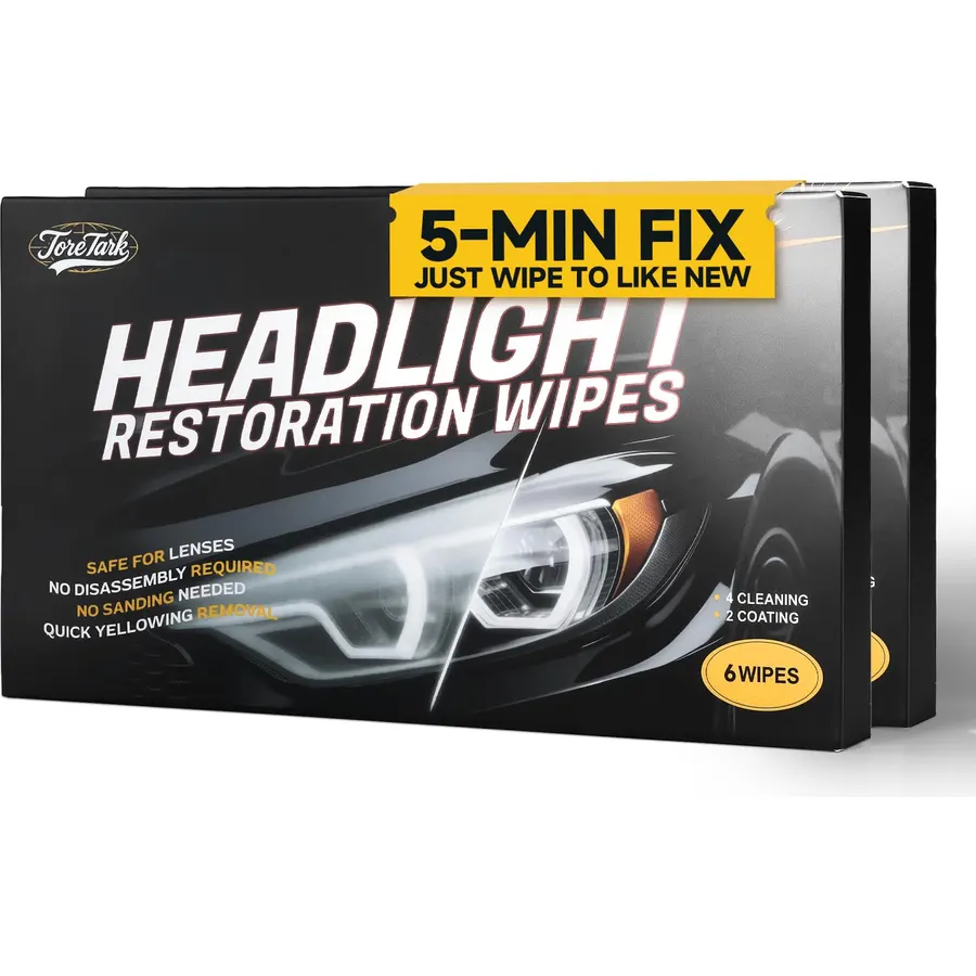 Headlight Restoration Kit Wipes, Headlight Cleaner and Restorer Kit