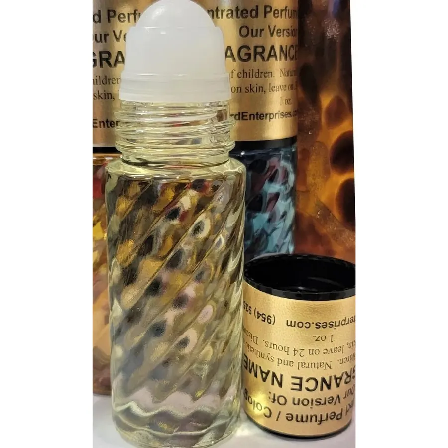 HYWD Enterprises Cologne Oil Comparable to EXTREME for Men, Fragrance Rendition, Eau de Parfum, 1 oz. (30ml) Swirly Glass Roll on