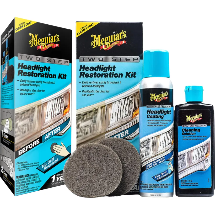 Meguiar's G2970 Headlight Restoration Kit, Two Step, 2 Pack