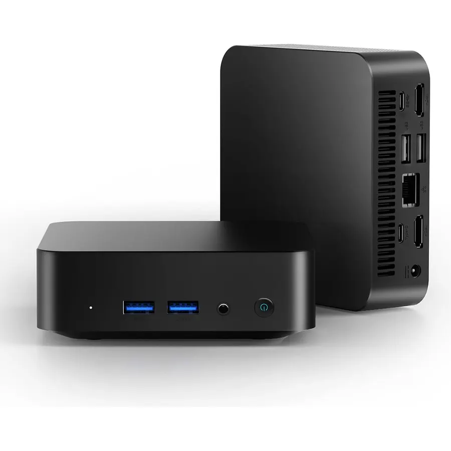 Mini PC N3150 (4C/4T, 2.08GHz Max) 8GB RAM 256GB SSD, 2X Type-c Mini Computer with 2x2K Display/WiFi 5/BT 4.2/RJ45 LAN/USB 3.0/6W TDP (1 PCs)