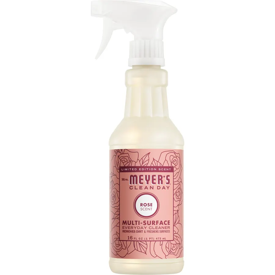 Mrs. MEYER'S CLEAN DAY Multi-Surface Cleaner, Rose, 16 Fl Oz (Pack of 6)