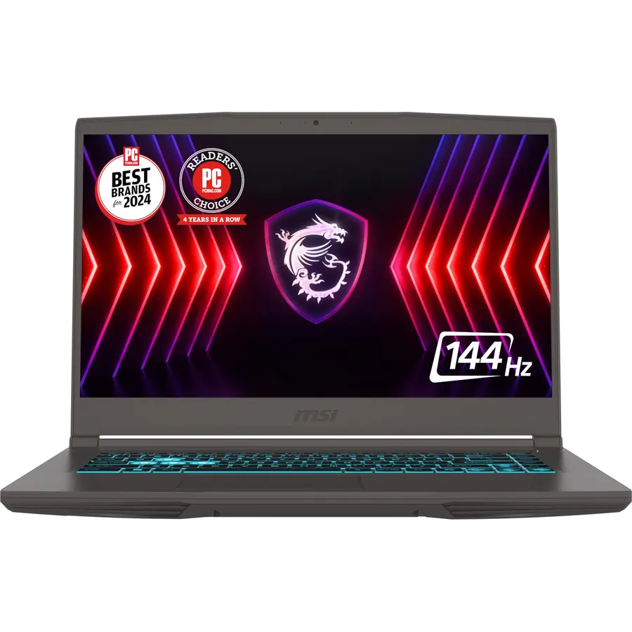 msi Thin 15.6" FHD 144Hz Gaming Laptop, Intel Core i7-13620H, NVIDIA GeForce RTX 4050, 16GB DDR4, 1.5TB Storage(512GB SSD&1TB Docking Station), Backlit Keyboard, Wi-Fi 6E, HD Camera, Win 11, Gray