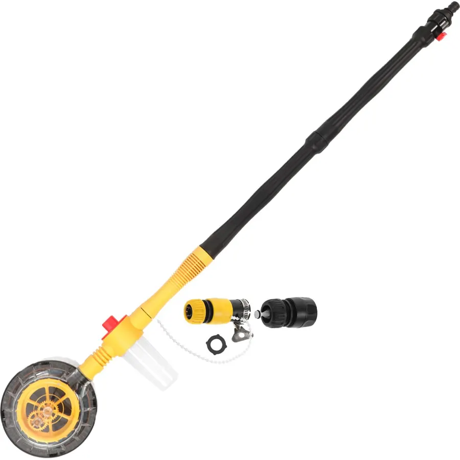Rotary Car-washing Brush, Long Handle Retractable Vehicle Cleaning Tool