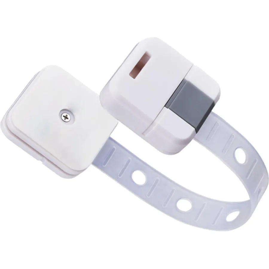 Safety Strap Fridge Lock, Self-adhesive Cabinet Door Childproofing