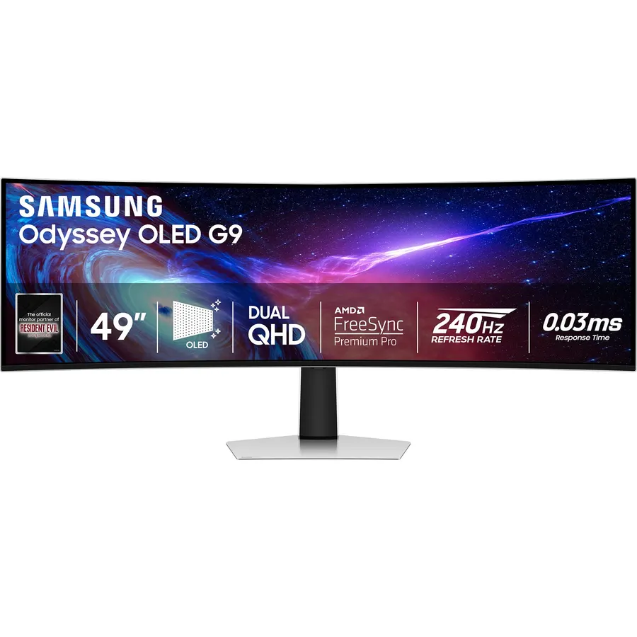 Samsung 49-inch Odyssey OLED G9 (G93SC) Series QD-OLED Curved Gaming Monitor