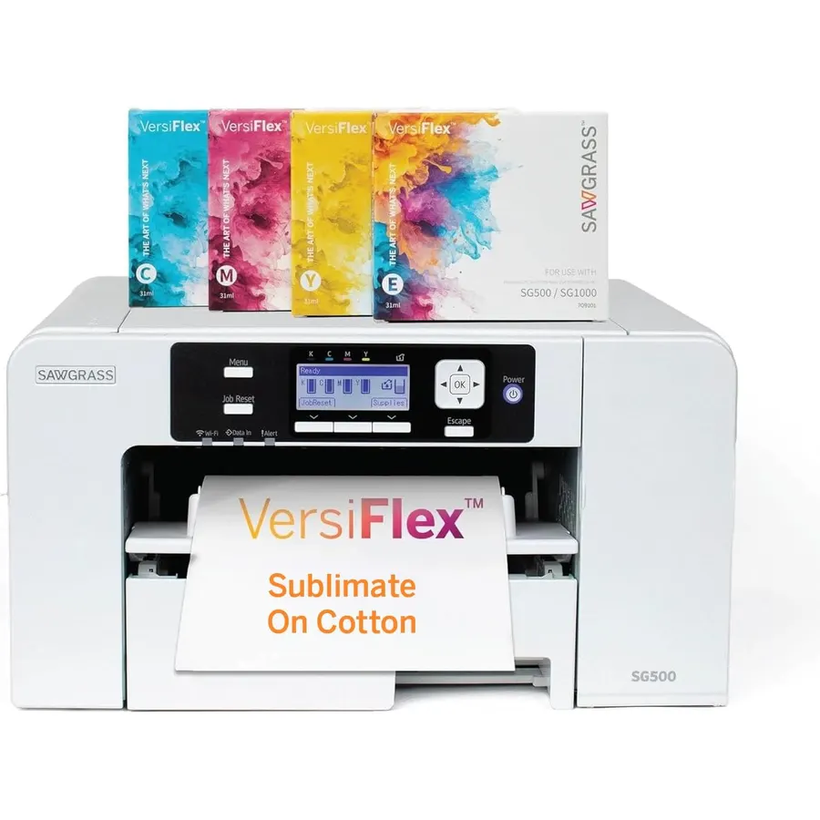 Sawgrass VersiFlex SG500 Printer, Ink and Transfer Paper Bundle