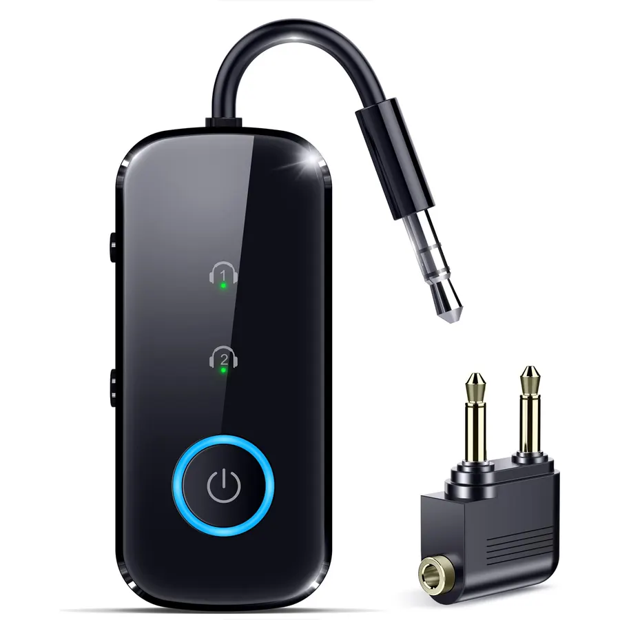 Ultra Pro Bluetooth Transmitter Receiver, Wireless Adapter for Airplane/TV